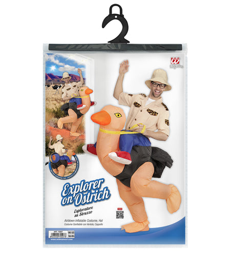 Widmann SRL Ontdekkingsreiziger gedragen door struisvogel