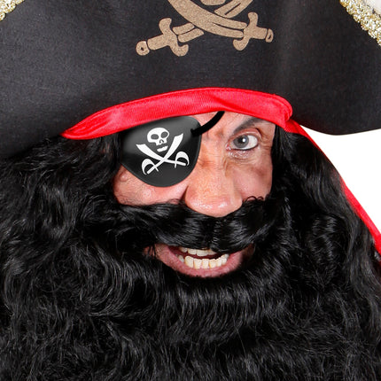 Widmann SRL Ooglapje piraat met doodshoofd