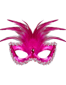 Widmann SRL Oogmasker Barones Metalic Rose