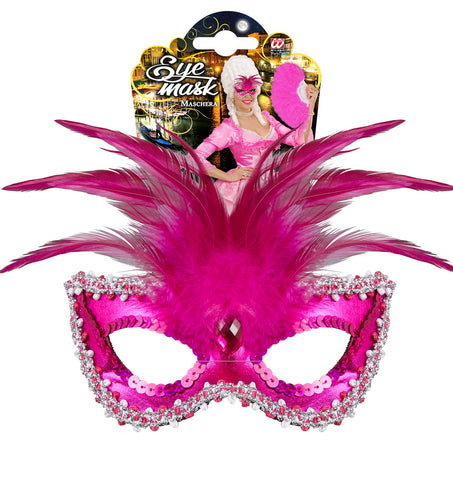 Widmann SRL Oogmasker Barones Metalic Rose