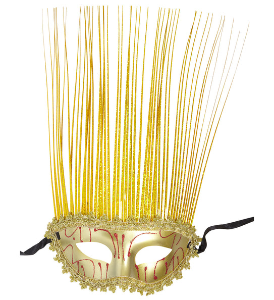 Widmann SRL oogmasker goud met lange punten