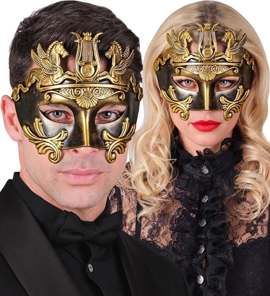 Widmann SRL Oogmasker grieks/romeins goud Mats