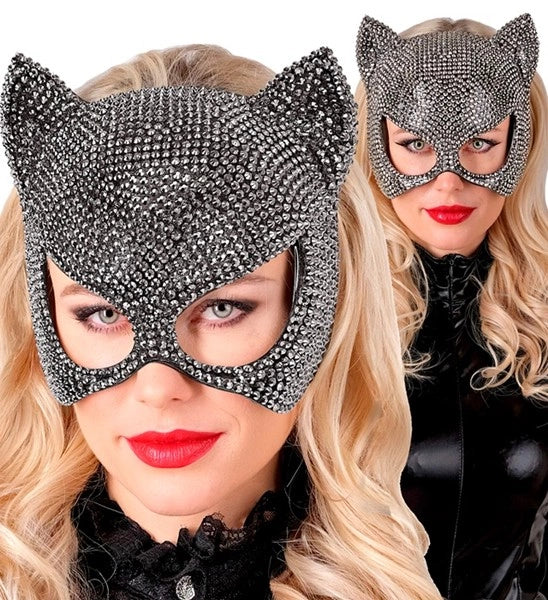 Widmann SRL Oogmasker kat strass Niek