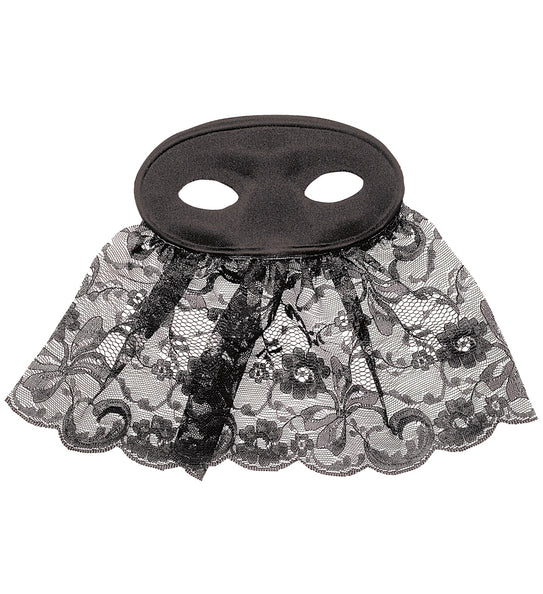 Widmann SRL Oogmasker met kanten sluier zwart