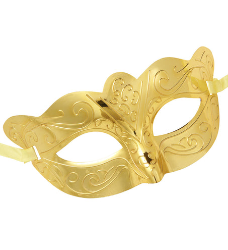 Widmann SRL Oogmasker metallic goud