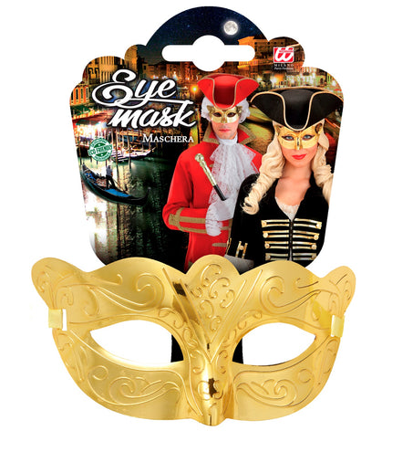 Widmann SRL Oogmasker metallic goud