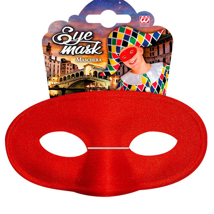 Widmann SRL Oogmasker rood Domino