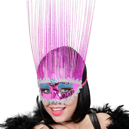 Widmann SRL oogmasker rose met lange punten