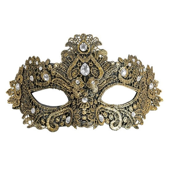 Widmann SRL Oogmasker theater goud Bente