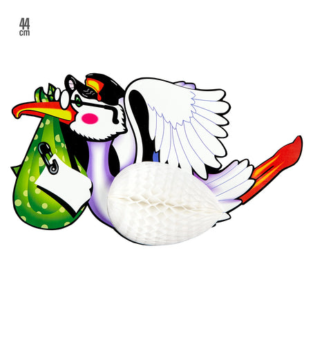 Widmann SRL Ooievaaar decoratie van papier.