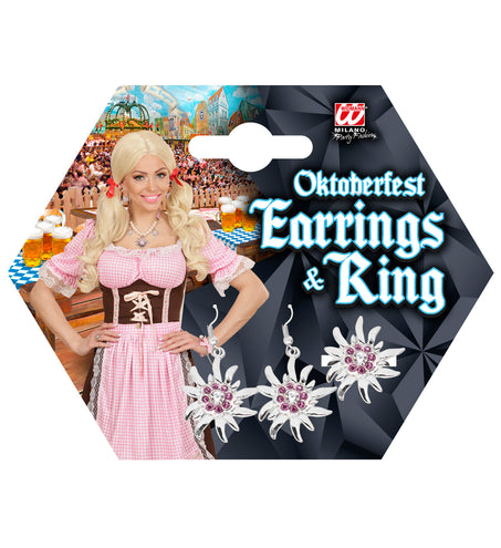 Widmann SRL Oorbellen en ring Oktoberfest