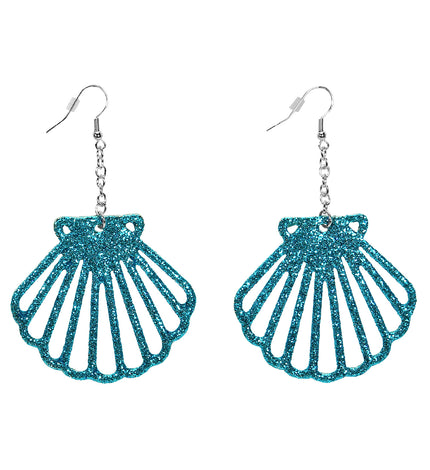 Widmann SRL Oorbellen glitter zeemeermin