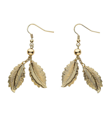 Widmann SRL Oorbellen gouden bladeren