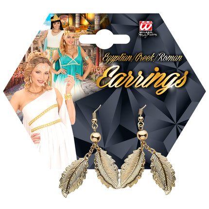 Widmann SRL Oorbellen gouden bladeren