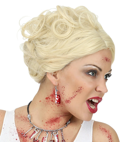 Widmann SRL Oorbellen hakmes met bloed