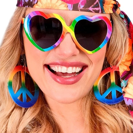 Widmann SRL Oorbellen hippie regenboog Evi