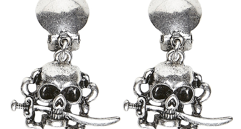 Widmann SRL Oorbellen piraat met schedel