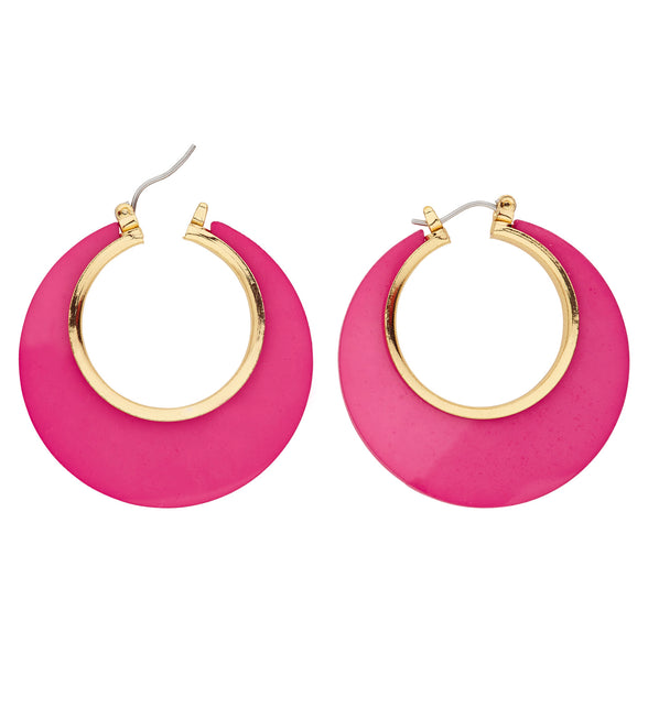 Widmann SRL Oorbellen roze met goud