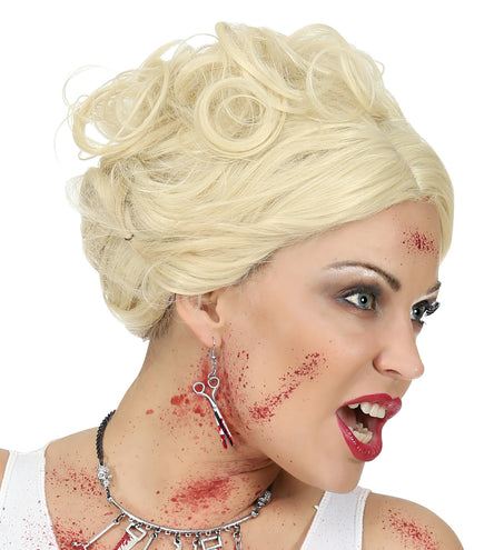 Widmann SRL Oorbellen schaar met bloed