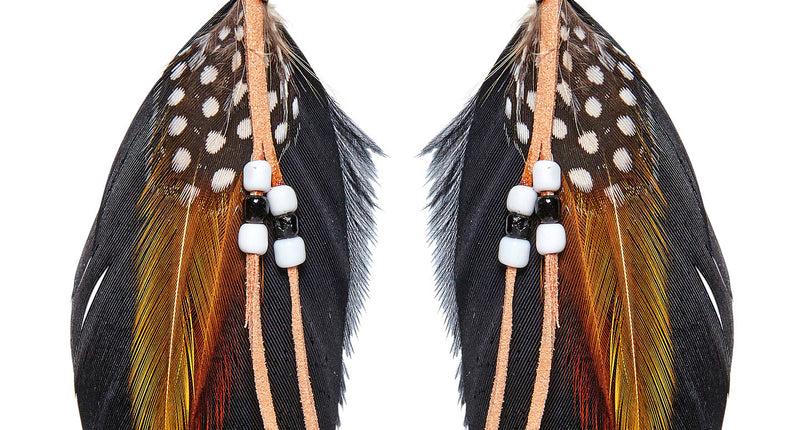 Widmann SRL Oorbellen steampunk veren