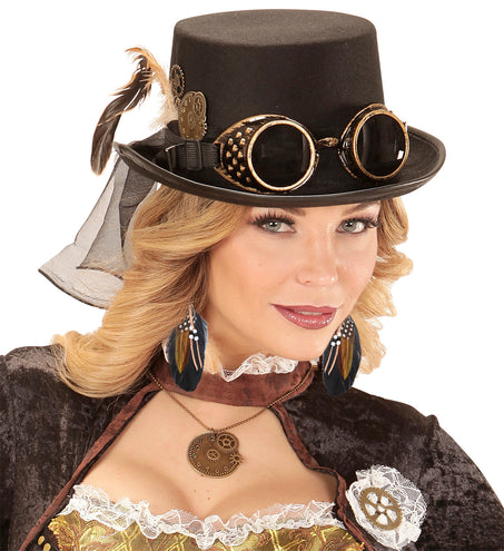 Widmann SRL Oorbellen steampunk veren