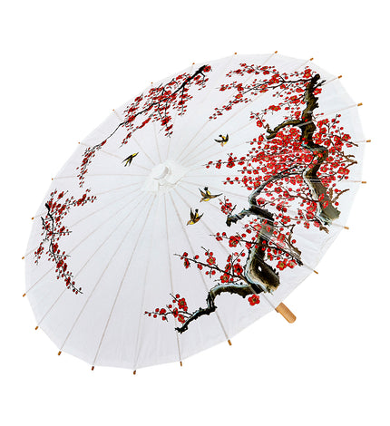 Widmann SRL Oosterse Paraplu Rijstpapier, Wit