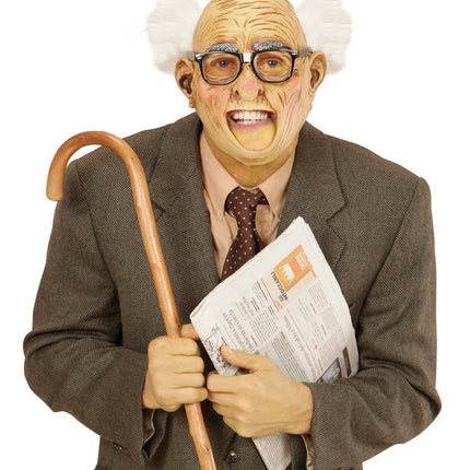 Widmann SRL Opa masker met een grote mond