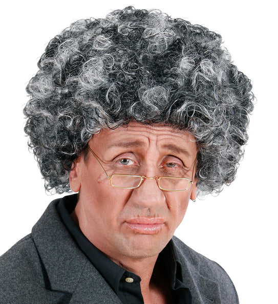 Professor Van De Ongevallen Schiet De Naar Voren Gebogen Gekke Wetenschapper Zich Hoofd Met Pijl D Illustratie Geeft Terug Image152047553