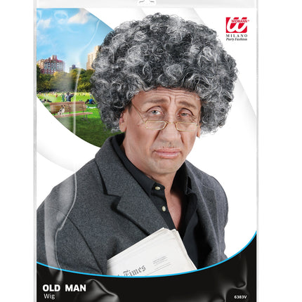 Widmann SRL Opa pruik krullend haar