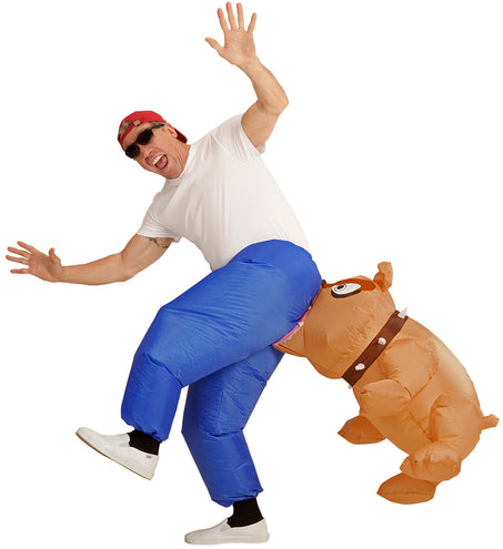 Widmann SRL Opblaasbaar bijtende bulldog pak