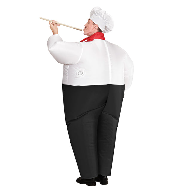 Widmann SRL Opblaasbaar Chef kok kostuum