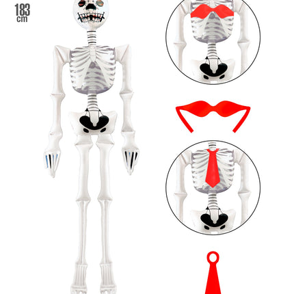 Widmann SRL Opblaasbaar skelet 183cm