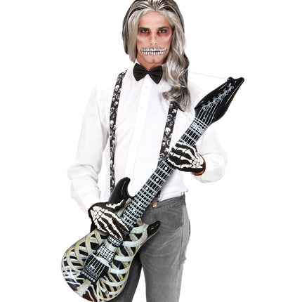 Widmann SRL Opblaasbaar skelet met gitaar