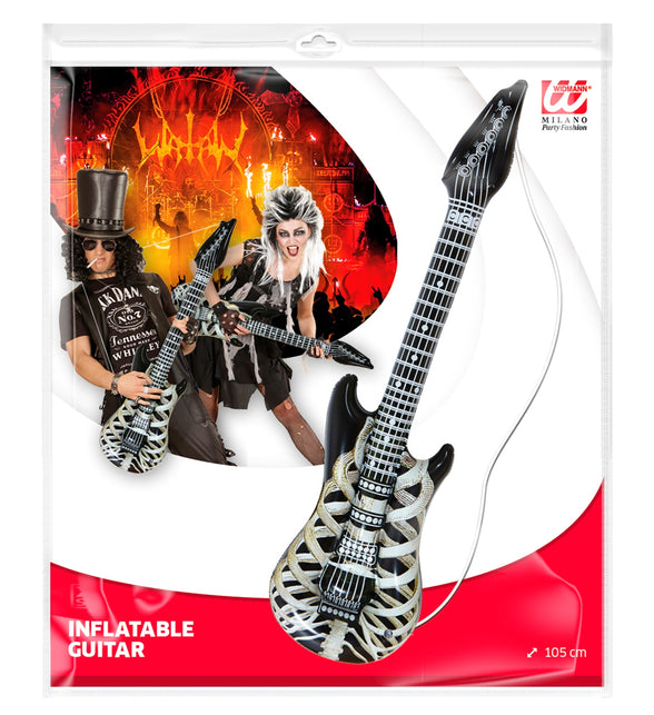 Widmann SRL Opblaasbaar skelet met gitaar