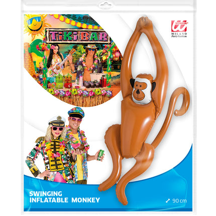 Widmann SRL Opblaasbare aap dansend Tim