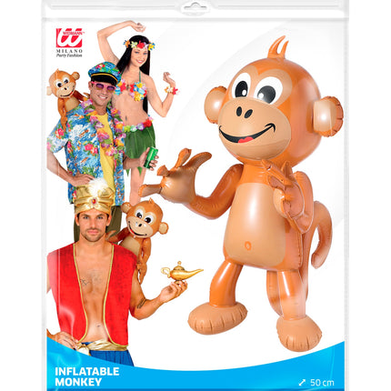 Widmann SRL Opblaasbare aap Gerry