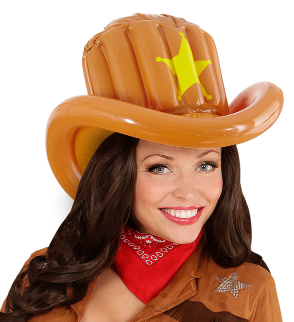 Widmann SRL Opblaasbare cowboy hoeden