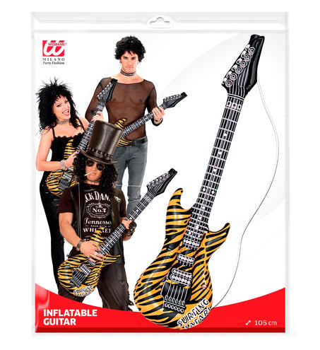 Widmann SRL Opblaasbare gitaar tijgerprint