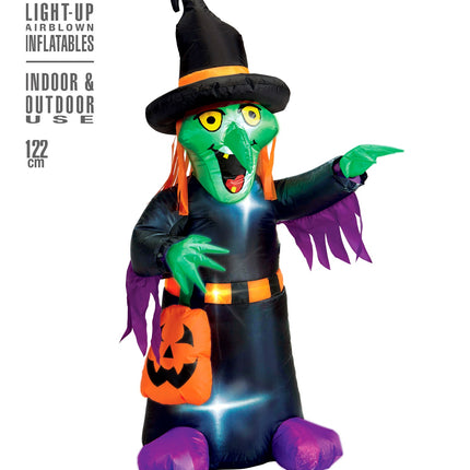 Widmann SRL Opblaasbare heks 122cm