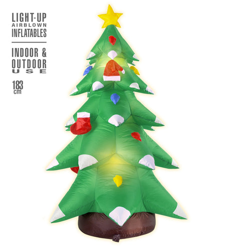 Widmann SRL Opblaasbare kerstboom 183cm