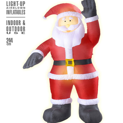 Widmann SRL Opblaasbare kerstman 244cm