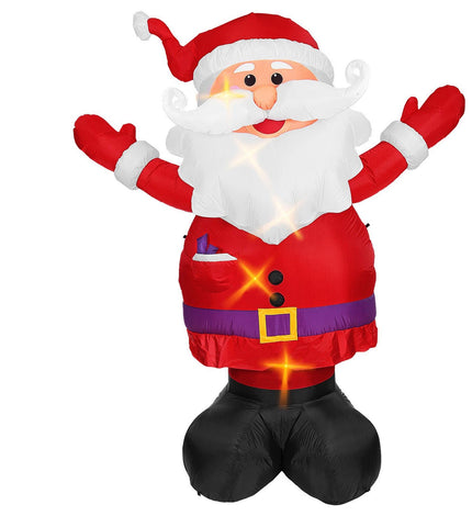 Widmann SRL Opblaasbare kerstman met licht Santa