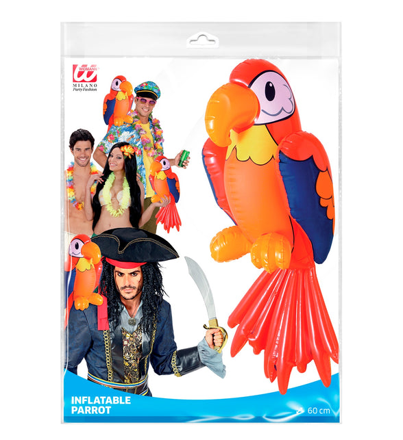 Widmann SRL Opblaasbare papegaai Terry