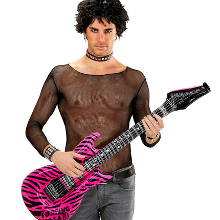 Widmann SRL Opblaasbare roze gitaar