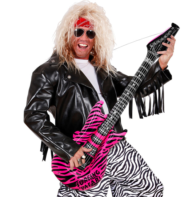 Widmann SRL Opblaasbare roze gitaar