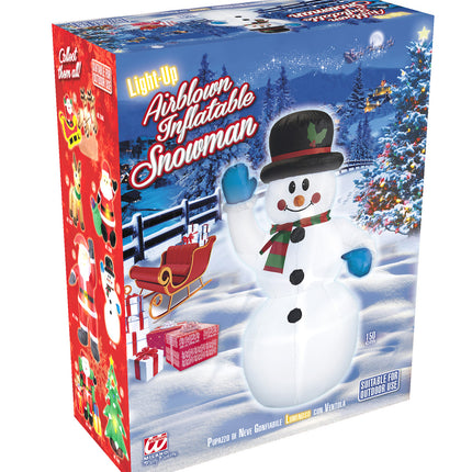 Widmann SRL Opblaasbare sneeuwpop 150cm