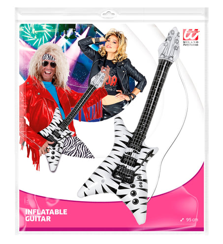 Widmann SRL Opblaasbare zebra gitaar