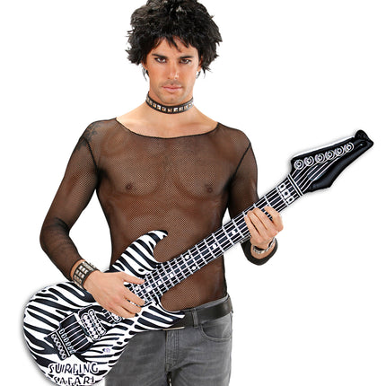 Widmann SRL Opblaasbare zebra gitaar