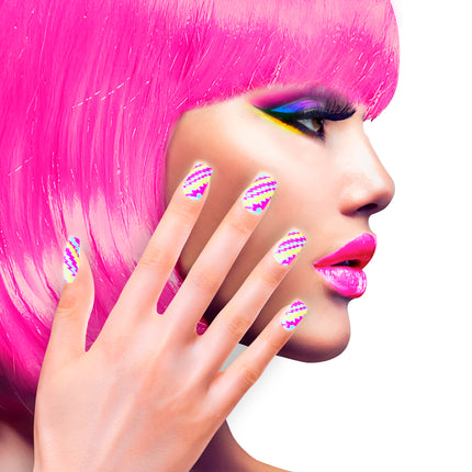 Widmann SRL Opplaknagels retro neon