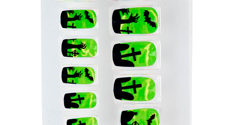 Widmann SRL Opplaknagels spooky neon